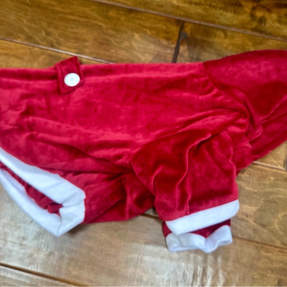 Reversible Red Velvet Dog Hoodie - Picture 4 of 7